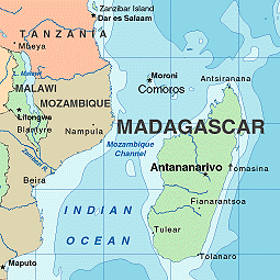 madagaskar politisch karte